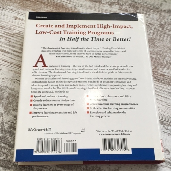 𝅺THE Accelerated Learning Handbook Hardcover by Dave Meier 2000 - Picture 9 of 10